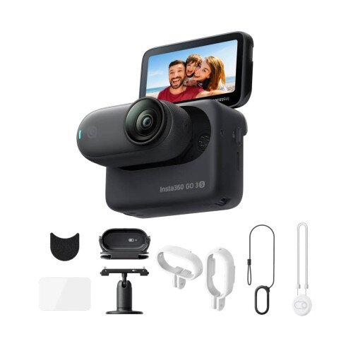 Insta360 GO 3S Action Camera - 128GB - Action Bundle - Midnight Black