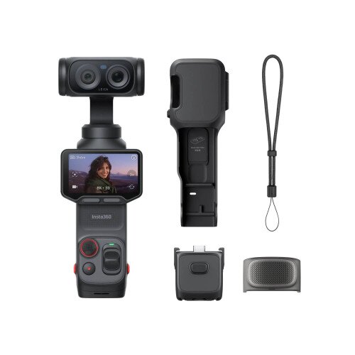 Insta360 Luna Ultra Flagship Dual-Lens Gimbal Camera - Standard Bundle - Cosmic Black