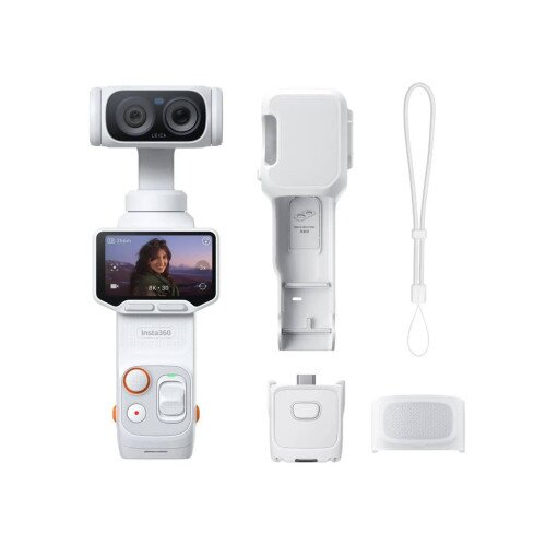 Insta360 Luna Ultra Flagship Dual-Lens Gimbal Camera - Standard Bundle - Stellar White