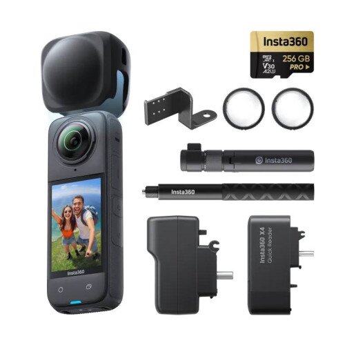Insta360 X4 8K 360 Action Camera - 256GB MicroSD Card - Creator Bundle