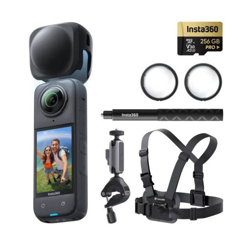 Insta360 X4 8K 360 Action Camera - 256GB MicroSD Card - Bike Bundle