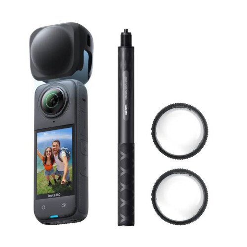 Insta360 X4 8K 360 Action Camera - Snowboard Bundle