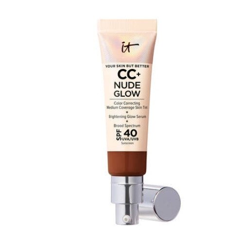 IT Cosmetics CC+ Nude Glow Lightweight Foundation + Glow Serum with SPF 40 - Deep