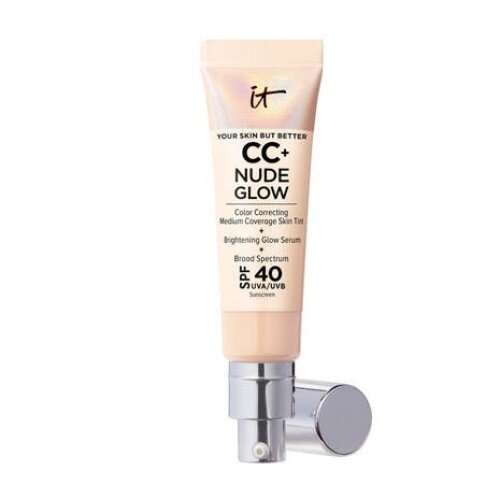 IT Cosmetics CC+ Nude Glow Lightweight Foundation + Glow Serum with SPF 40 - Light