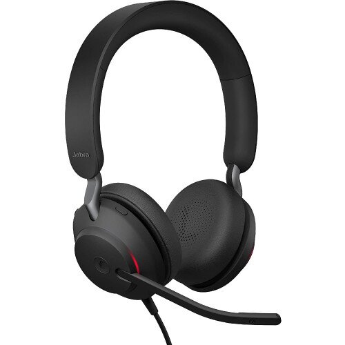 Jabra Evolve2 40 Wired On-Ear Headset - Unified Communication - USB-A - Stereo