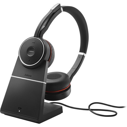 Jabra Evolve 75 Wireless Headset for Office - MS - Charging Stand