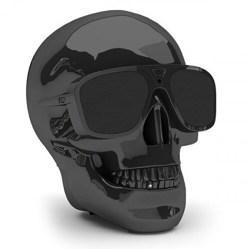 Jarre AeroSkull XS + Portable Bluetooth Speaker - Chrome Black