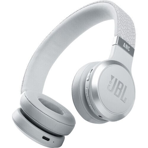 JBL Live 460NC Wireless On-Ear NC Headphones - White