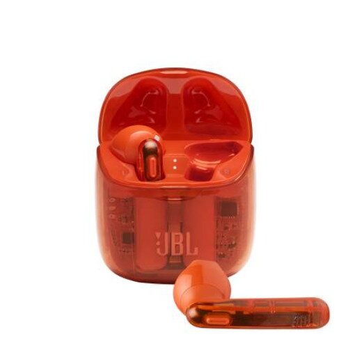JBL Tune 225TWS Ghost Edition True Wireless Earbuds - Orange