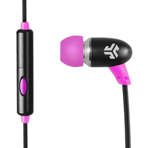 JLab Audio Comfort Petite Earbuds - Black/Pink
