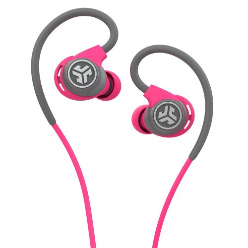 JLab Audio Fit Sport 3 Fitness Wired Earbuds - Pink