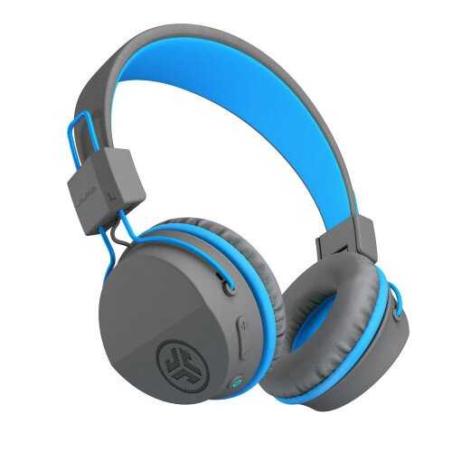JLab Audio JBuddies Studio Wireless Over Ear Folding Kids Headphones - Graphite / Blue