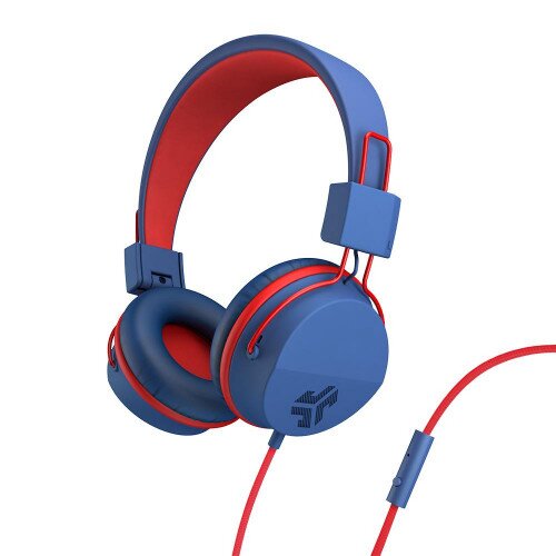 JLab Audio JBuddies Studio On-Ear Kids Headphones - Navy/Red