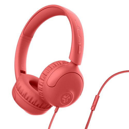 JLab Audio Studio 2 Wired On-Ear Headphones - Coral