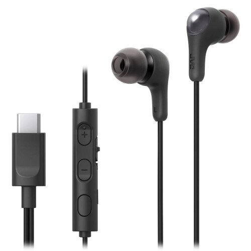 JVC Gumy Connect USB-C Wired Earbud Headphones - Black