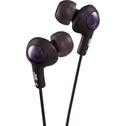 JVC HA-FX5 Gumy Plus Inner Ear Headphones - Black