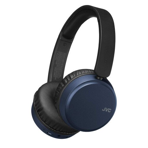JVC HA-S65BN Noise Cancelling On-Ear Wireless Headphones - Blue - 2