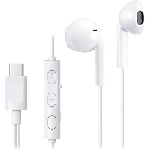JVC HAFR17UC USB-C Wired Earbuds - White
