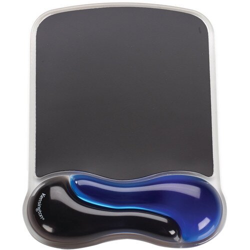 Kensington Duo Gel Mouse Pad Wrist Rest - Black/Blue