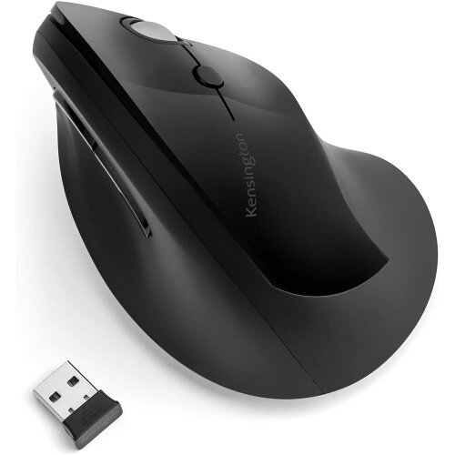 Kensington Pro Fit Ergo Vertical Wireless Mouse - Black