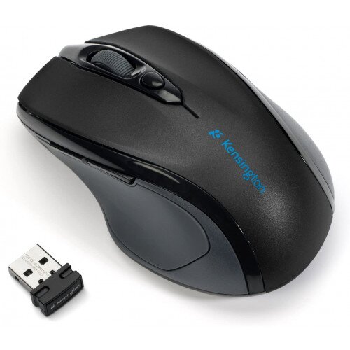 Kensington Pro Fit Ergonomic Wireless Mid-Size Mouse - Black