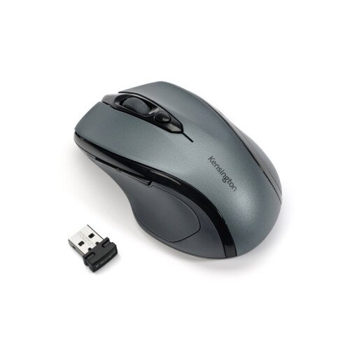 Kensington Pro Fit Ergonomic Wireless Mid-Size Mouse - Graphite Gray