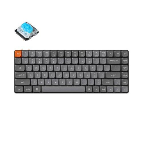 Keychron K3 Max QMK/VIA Wireless Custom Mechanical Keyboard - Blue Switch - White Backlight