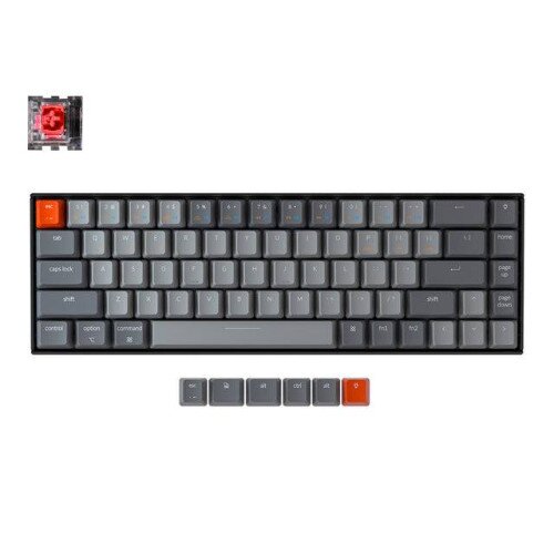 Keychron K6 Wireless Mechanical Keyboard - Red Switch - White Backlight - LK Optical