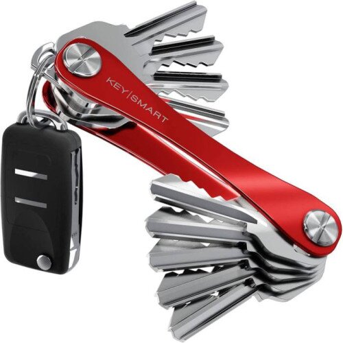 Keysmart Original Compact Key Organizer - Red
