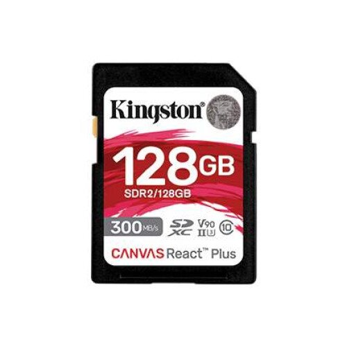 Kingston Canvas React Plus SD Memory Card - 128GB