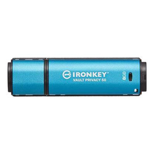 Kingston Kingston IronKey Vault Privacy 50 Series USB Flash Drive - 8GB - USB-A