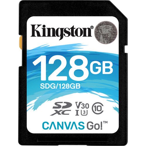 Kingston Canvas Go! Class 10 SDHC/SDXC Card - 128GB