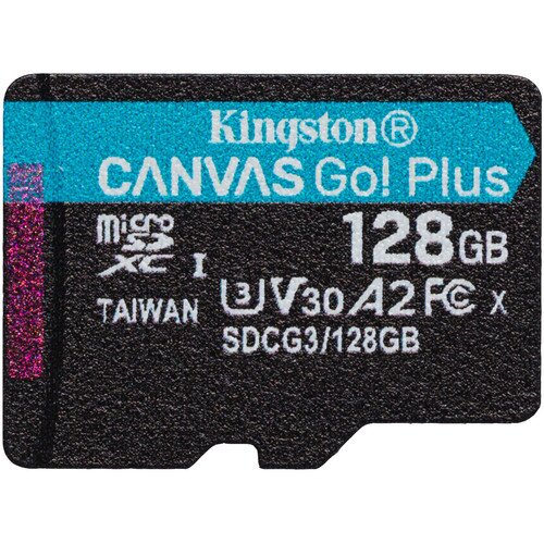 Kingston Canvas Go! Plus MicroSD Memory Card - 128GB - None
