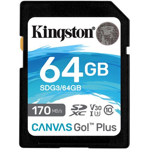 Kingston Canvas Go! Plus SD Memory Card - 64GB
