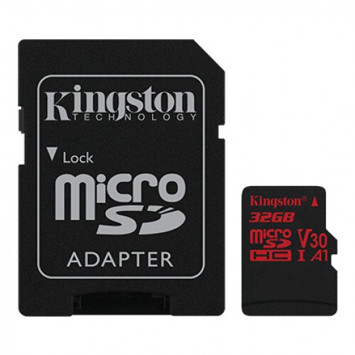 Kingston Canvas React MicroSD Memory Card with SD Adapter