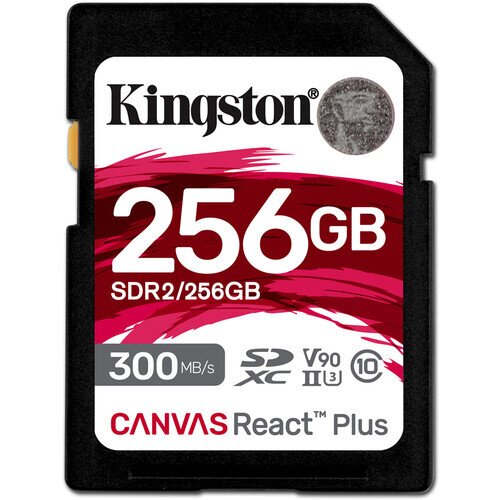 Kingston Canvas React Plus SD Memory Card - 256GB