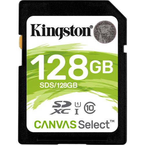 Kingston Canvas Select Class 10 SDHC/SDXC Card - 128GB