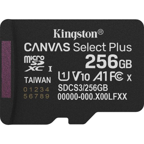 Kingston Canvas Select Plus microSD Memory Card - 256GB