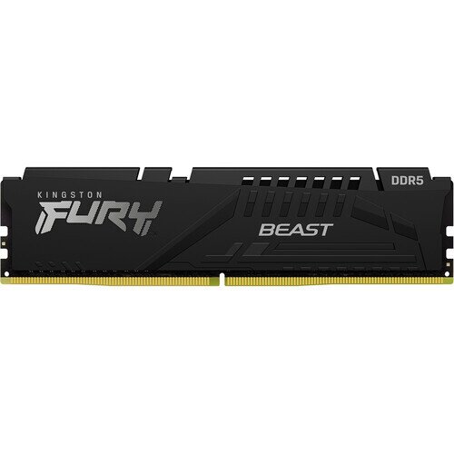 Kingston FURY Beast DDR5 Memory - 64GB - 5200MT/s - Kit of 4 - CL40 - Intel XMP - 16Gbit - Black