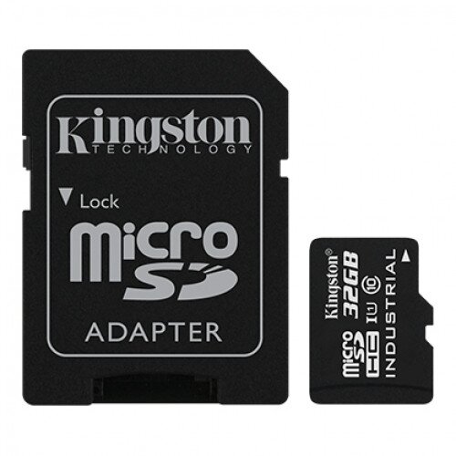 Kingston Industrial-Temperature MicroSD UHS-I Memory Card with SD Adapter - 32GB