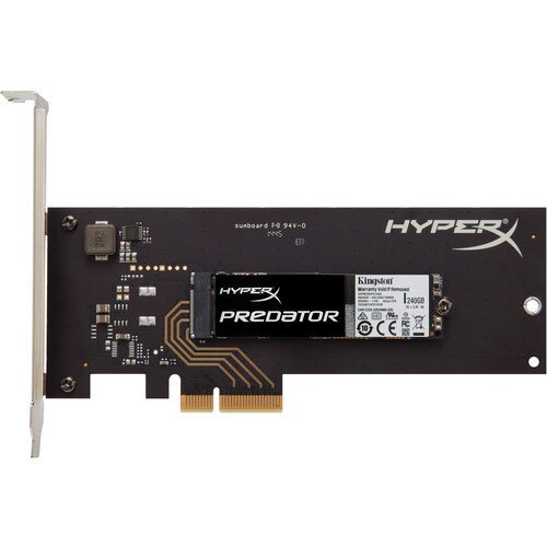 Kingston HyperX Predator PCIe SSD with Half-Height, Half-Length Adapter
