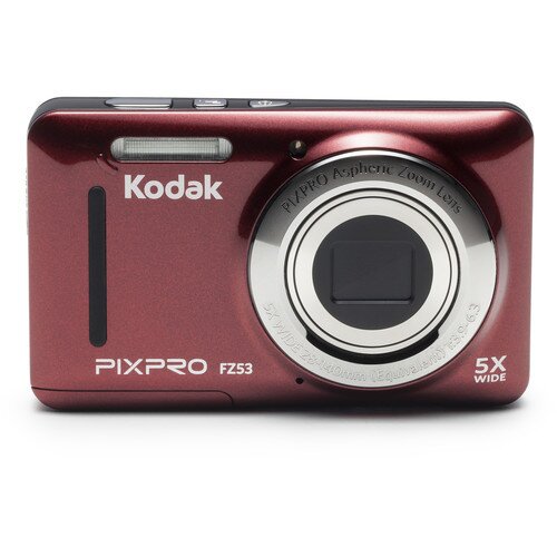 Kodak PIXPRO FZ53 5x Point & Shoot Digital Camera - Red