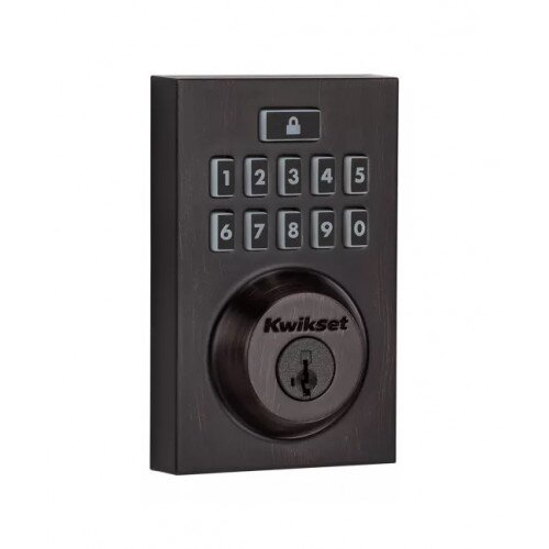 Kwikset 914 SmartCode Contemporary Electronic Deadbolt with Z-Wave Technology - Venetian Bronze