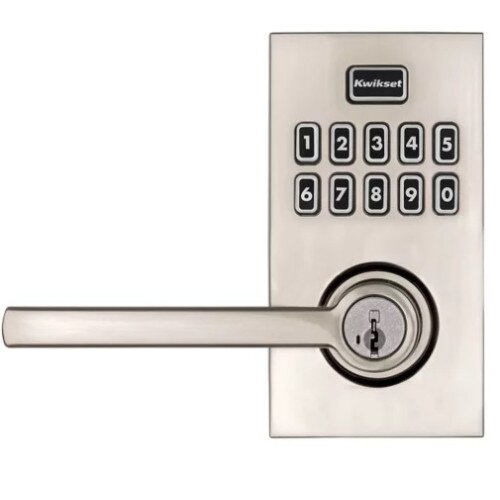 Kwikset 917 SmartCode Electronic Halifax Lever - Satin Nickel
