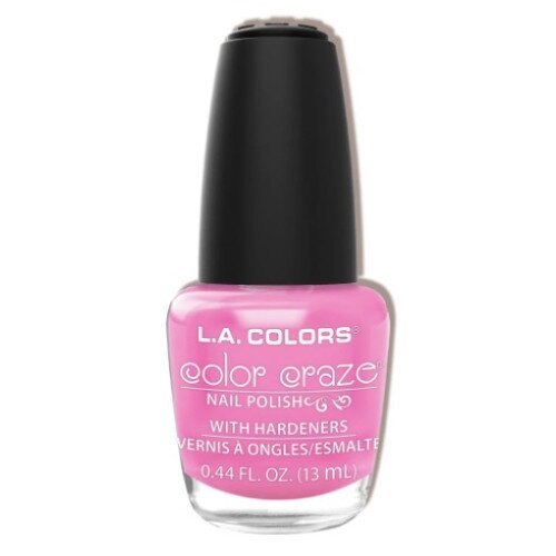 L.A. COLORS Color Craze Nail Polish (CNP500-645) - Pink Bubbles