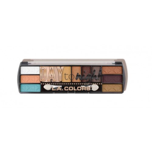 L.A. COLORS Day To Night 12 Color Eyeshadow - Sunset
