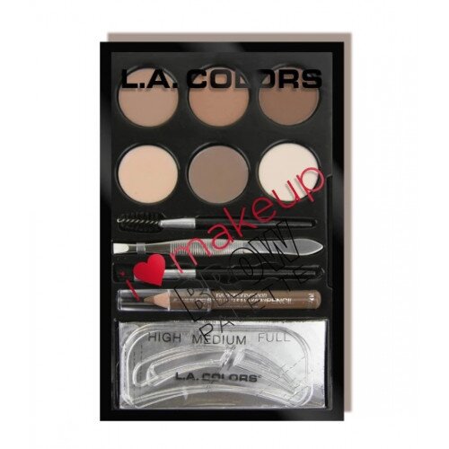 L.A. COLORS I Heart Makeup Brow Palette - Light To Medium