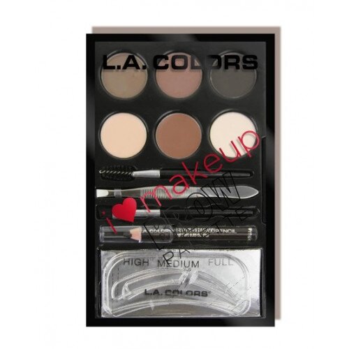 L.A. COLORS I Heart Makeup Brow Palette - Medium To Deep