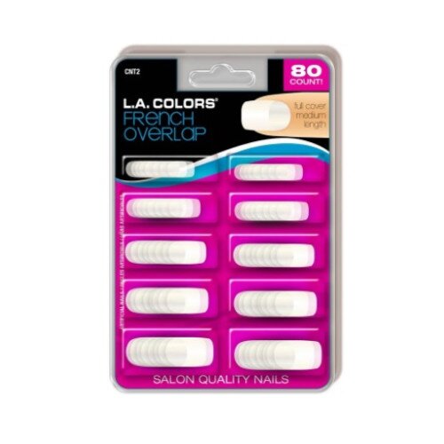 L.A. COLORS Nail Tips (Carded) - French Overlap