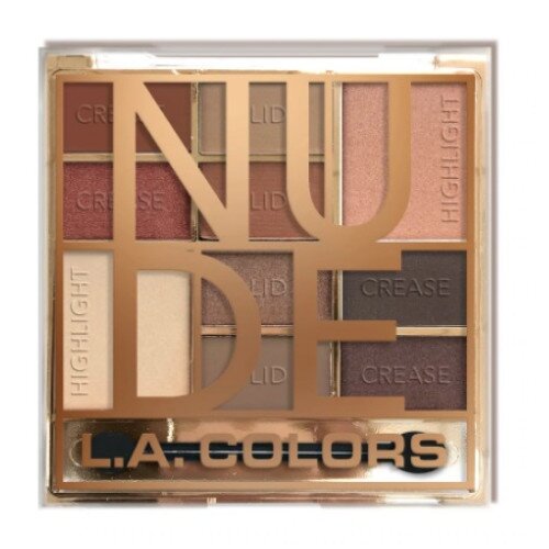 L.A. COLORS Block Eyeshadow Palette - Nude